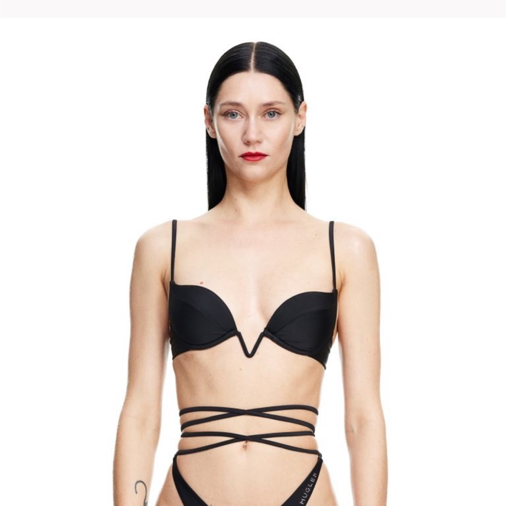 Mugler padded bikini top